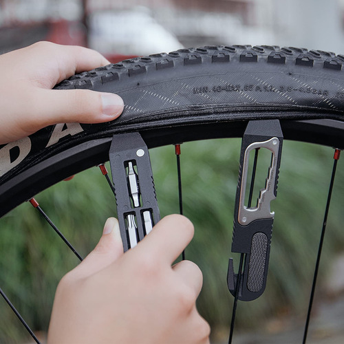 Kit De Reparación De Neumáticos De Bicicleta Y Mini Llave De