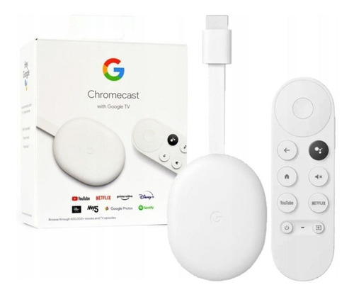 Google Chromecast Con Google Tv 4k + Control Remoto