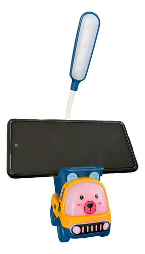Lampara Led Luz De Noche Infantil Recargable Velador Camion Amarillo