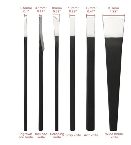Kit 01 De Herramientas De Cuchillo De Pedicura Profesional