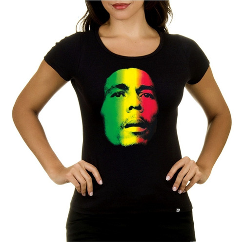Remeras Mujer Bob Marley Reggae  19  Digital Stamp Dtg