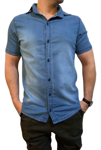 Camisa social elastano deals masculina