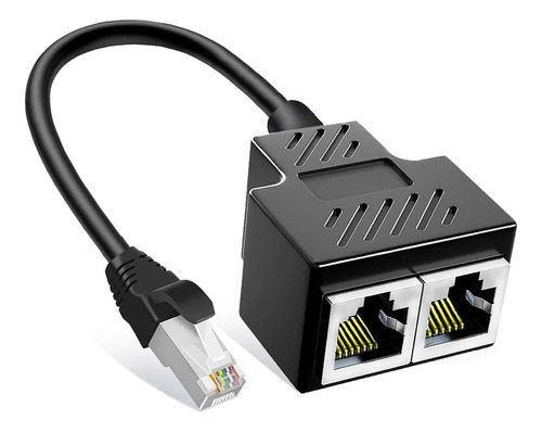 Divisor Ethernet 1 A 2 Adaptador De Red Macho A Hembra Rj45,