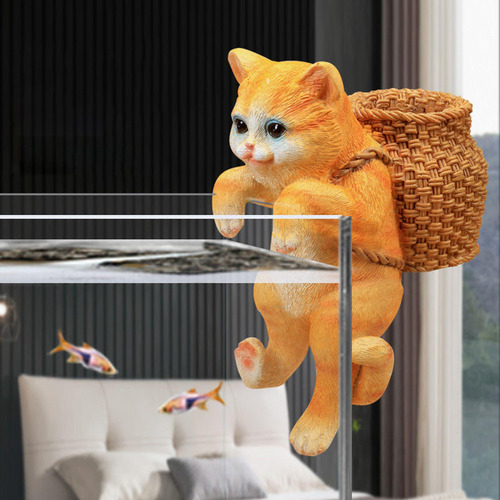 Colgante Gato Estatua Animales Maceta Perchas Para Amarillo