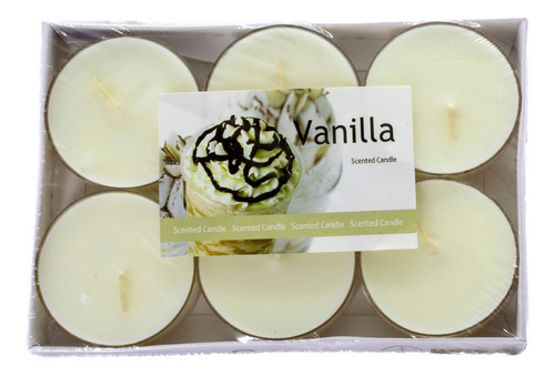 Kit Com 6 Velas Rechaud Aromática Decorativa