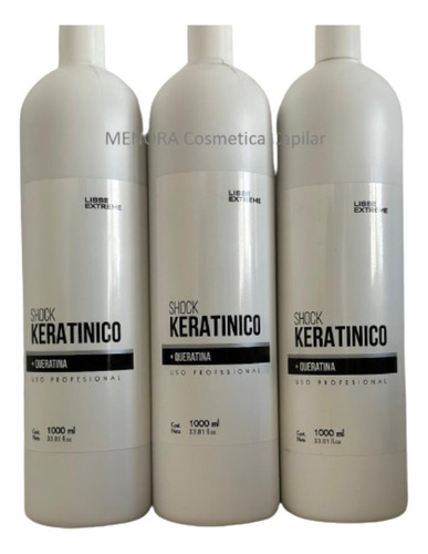 Combo 3 Shock De Keratina 1 Litro