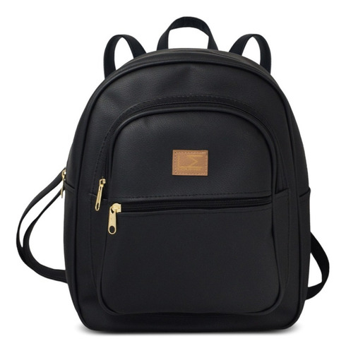 Imagen 2 de 7 de Bolso De Dama Tipo Morral Semicuero
