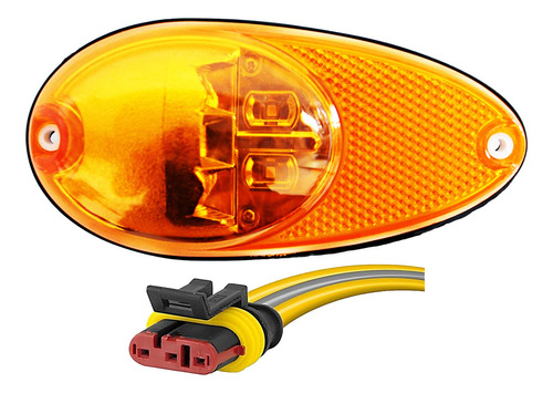 Kit Lanterna Led Lateral Ônibus Caio Volare 5led 12volts