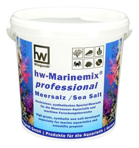 Sal Hw Marinemix Profissional Aquário Peixes Corais 20kg