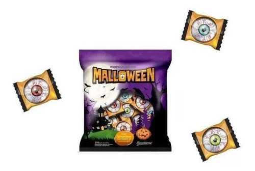 Marshmallow Malloween Halloween- Kit 3 Pacotes De 250g