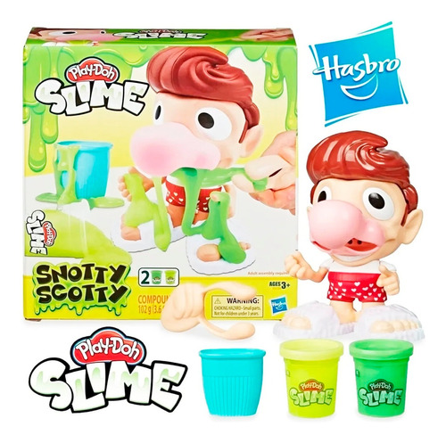 Slime Play-doh Massinha Modelar Com Boneco Snotty Scotty