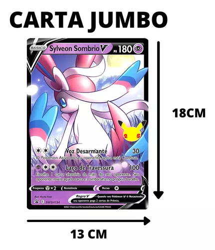 ORIGINAL Carta Pokemon ULTRA RARA Sylveon Sombrio V - Escorrega o Preço