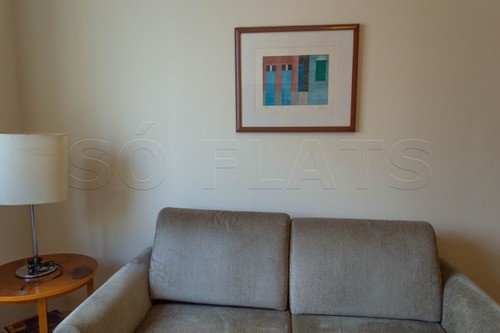 Imagem 6 de 15 de Em Moema, Flat Na Av. Macuco, Com Fácil Acesso A Av. Ibirapuera E Ao Shopping - Sf29417