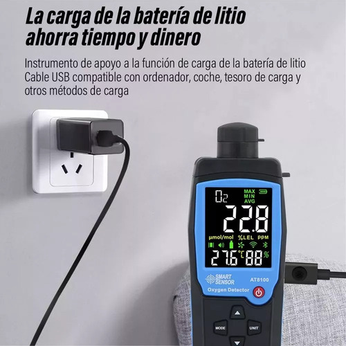 Digital Detectores Oxígeno Portátil Alta Calidad Y Sensible