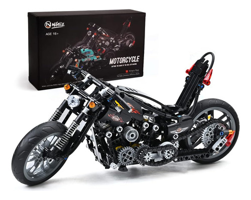 Kit De Construcción De Motocicleta Nifeliz Knuckle Chopper (