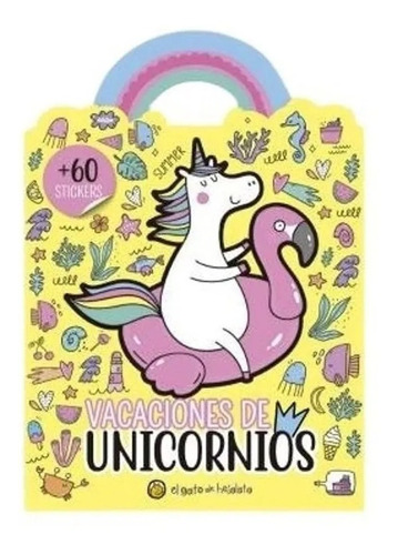Imagen 1 de 3 de Libro P/ Colorear Aventuras Pijamada De Unicornios C/sticker