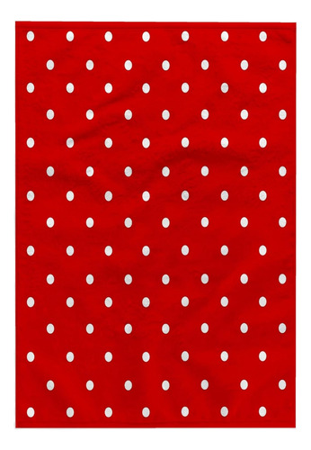 Toalla Clásica Retro Lunares 3d Rosa Rojo Y Blanco 15 X 22 C
