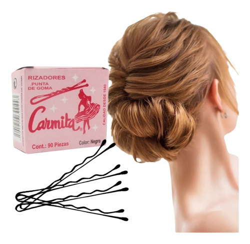 Pasadores De Cabello Con Punta De Goma Broche Rizado Belleza Azar