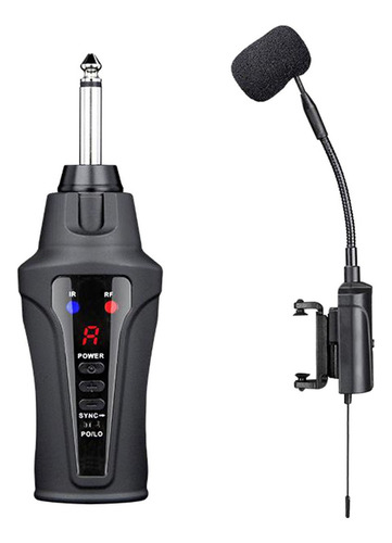 Instrumento Receptor Cardioide Con Clip Para Violín Uhf,