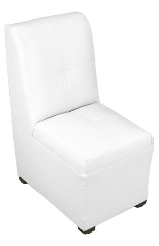 Sillón Lounge Sala Eventos Exterior Jardín Puff Cafetería Color Blanco