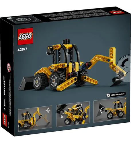 Juego Construcción Lego 104 Piezas Retroexcavadora Niños