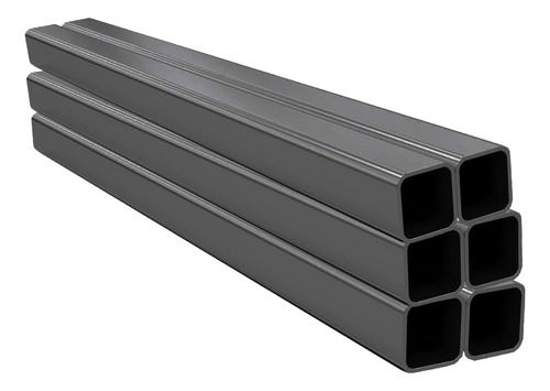 Metalon 20x20 Tubo Quadrado De Aço 1 Metro 6und