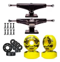 Comprar Kit Truck Skate 139mm + Rodas + Rolamento Abec 15+ Parafusos