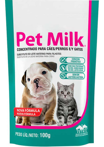 Suplemento Pet Milk Para Cães E Gatos