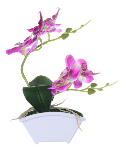 Orquídea Artificial Bonsai Flor De Imitación Interior Al