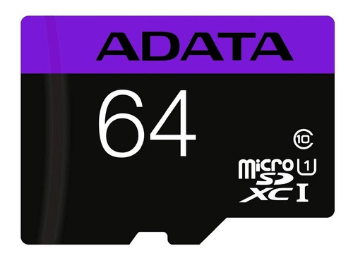 Memoria Microsd 64gb Adata 50mb/s 64 Gb Micro Sd Celular Mv