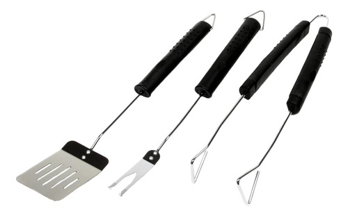 Select Bbq Utensilio Con Mango De Goma, Juego De 3 Piezas, A