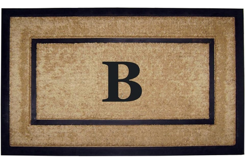 Single Picture Black Frame With Coir Rubber Border Dirt...