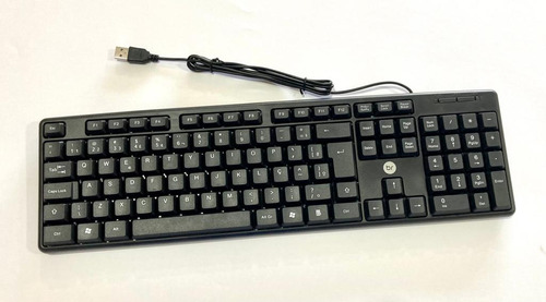 Teclado Bright 0014 QWERTY português Brasil cor preto