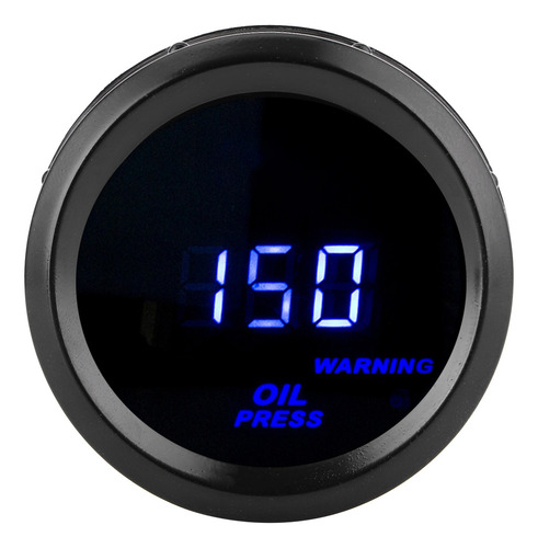 Medidor De Pressão De Óleo 2in 0.150psi Digital Blue Led Hig