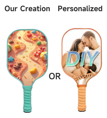 Paleta Diy Pickleball Con Raqueta Y Bolas