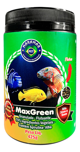 Ração Maxi Green Maramar 454gr 75%vegetal 