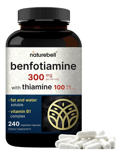 Benfotiamina 300 Mg 240 Capsulas Vegetarianas