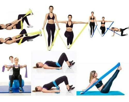 Imagem 5 de 10 de Kit Faixas Elásticas 5 Intensidades Thera Band Fisioterapia