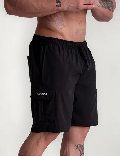 Short Cargo Masculino 5 Bolsos Elastano Leve Casual Liso