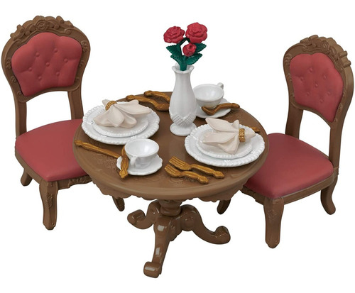 Calico Critters Comedor Chic Con Cubiertos Para Muñequitos S