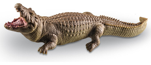 Crocodilo De Brinquedo Jacaré Super Realista Fera Aquática