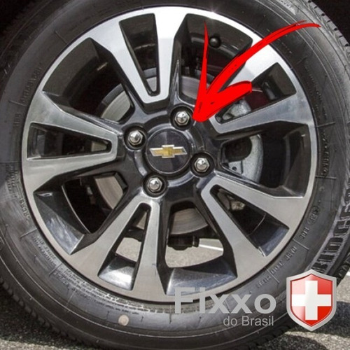 Imagem 4 de 4 de 4 Calotinhas Tampa Roda Chevrolet Onix 2013 Em Diante 60mm