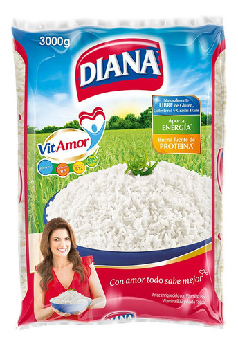 Arroz Diana Vitamor paquete de 3kg