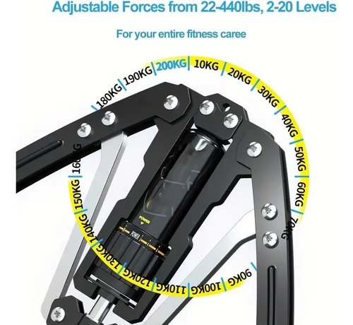 Entrenador Ajustable De Pecho Y Brazos, 10 A 200 Kg