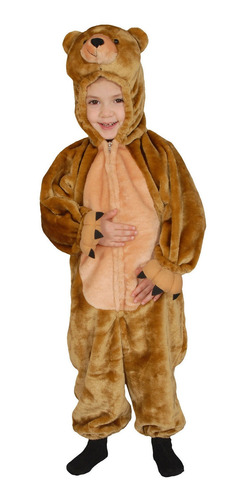 Disfraz Talla Toddler 2 Para Niño De Oso Teddy Halloween