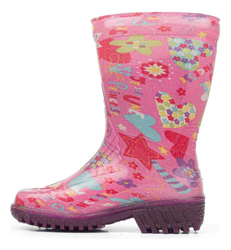 Botas De Lluvia Kohana Fucsia Para Niña Los Gomosos