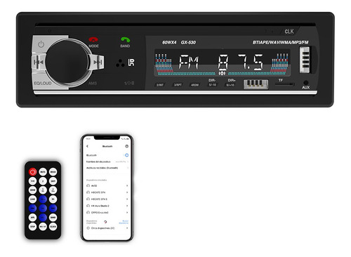 Autoestéreo Con Mp3, Usb, Bluetooth, Din Simple