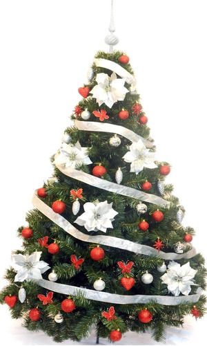 Árbol Navidad Premium 1,80m + Kit 60 Pzas Cybermonday Sheshu