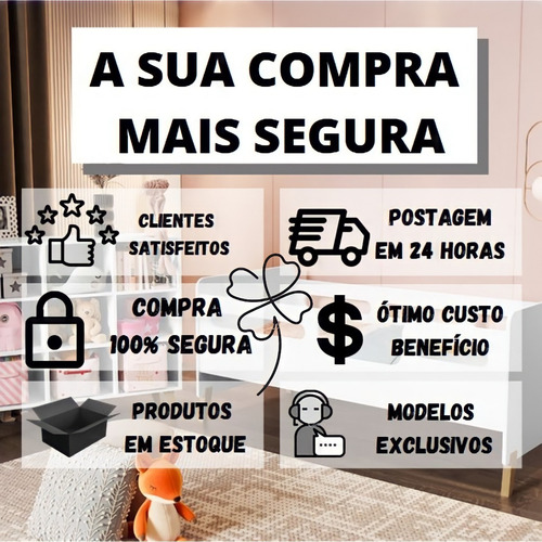 Mini Cama Angel Nuvem Infantil Para Crianças - Envio Já