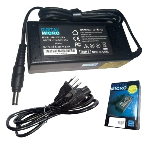 Cargador Para Samsung 19v 3.16a R430 Rv410 R580 Rv11